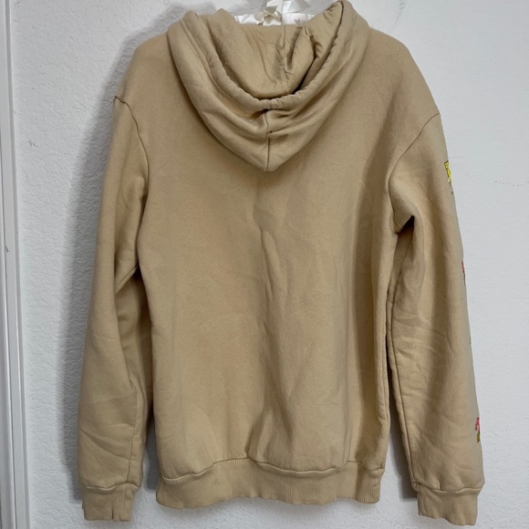 Nickelodeon Tan Hoodie Sweatshirt Spongebob Patrick Star Unisex Novelty Size S - Picture 3 of 10